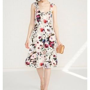 Amour Vert blossom silk dress